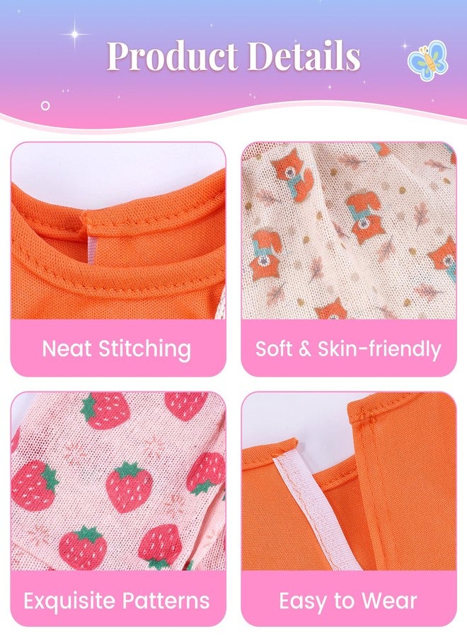 BABESIDE 6 Sets of Baby Doll Clothes for 14-18 Inch Dolls, Bitty Babydolls Clothes and Dolls Dress with Baby Doll Accessories for Kids Pretend Play Toys - Image 2